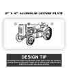 2" X 4" Aluminum License Plate  Thumbnail