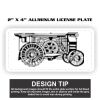 2" X 4" Aluminum License Plate  Thumbnail