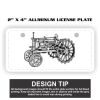 2" X 4" Aluminum License Plate  Thumbnail