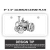 2" X 4" Aluminum License Plate  Thumbnail
