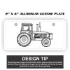 2" X 4" Aluminum License Plate  Thumbnail