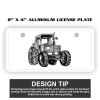 2" X 4" Aluminum License Plate  Thumbnail
