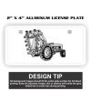 2" X 4" Aluminum License Plate  Thumbnail