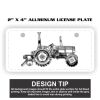 2" X 4" Aluminum License Plate  Thumbnail