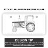 2" X 4" Aluminum License Plate  Thumbnail