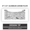 2" X 4" Aluminum License Plate  Thumbnail