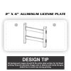 2" X 4" Aluminum License Plate  Thumbnail