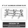 2" X 4" Aluminum License Plate  Thumbnail