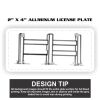 2" X 4" Aluminum License Plate  Thumbnail
