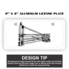 2" X 4" Aluminum License Plate  Thumbnail