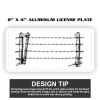 2" X 4" Aluminum License Plate  Thumbnail