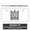 2" X 4" Aluminum License Plate  Thumbnail