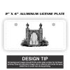 2" X 4" Aluminum License Plate  Thumbnail