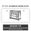 2" X 4" Aluminum License Plate  Thumbnail