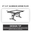 2" X 4" Aluminum License Plate  Thumbnail