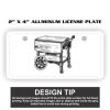 2" X 4" Aluminum License Plate  Thumbnail