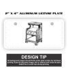 2" X 4" Aluminum License Plate  Thumbnail
