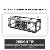 2" X 4" Aluminum License Plate  Thumbnail