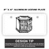 2" X 4" Aluminum License Plate  Thumbnail
