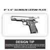 2" X 4" Aluminum License Plate  Thumbnail
