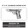 2" X 4" Aluminum License Plate  Thumbnail