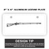 2" X 4" Aluminum License Plate  Thumbnail