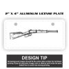 2" X 4" Aluminum License Plate  Thumbnail