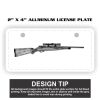 2" X 4" Aluminum License Plate  Thumbnail
