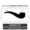 2" X 4" Aluminum License Plate  Thumbnail