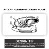 2" X 4" Aluminum License Plate  Thumbnail
