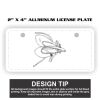 2" X 4" Aluminum License Plate  Thumbnail