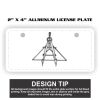 2" X 4" Aluminum License Plate  Thumbnail