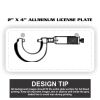 2" X 4" Aluminum License Plate  Thumbnail