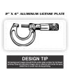 2" X 4" Aluminum License Plate  Thumbnail