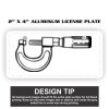 2" X 4" Aluminum License Plate  Thumbnail