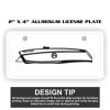 2" X 4" Aluminum License Plate  Thumbnail