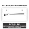 2" X 4" Aluminum License Plate  Thumbnail