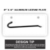 2" X 4" Aluminum License Plate  Thumbnail