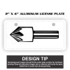 2" X 4" Aluminum License Plate  Thumbnail
