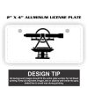 2" X 4" Aluminum License Plate  Thumbnail