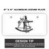 2" X 4" Aluminum License Plate  Thumbnail