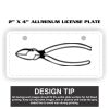 2" X 4" Aluminum License Plate  Thumbnail