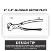 2" X 4" Aluminum License Plate  Thumbnail