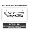 2" X 4" Aluminum License Plate  Thumbnail