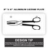 2" X 4" Aluminum License Plate  Thumbnail