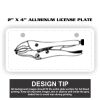 2" X 4" Aluminum License Plate  Thumbnail