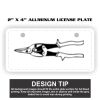 2" X 4" Aluminum License Plate  Thumbnail