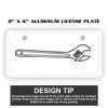 2" X 4" Aluminum License Plate  Thumbnail