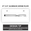 2" X 4" Aluminum License Plate  Thumbnail