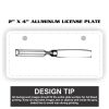 2" X 4" Aluminum License Plate  Thumbnail